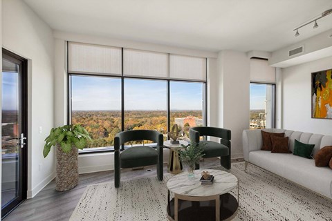 Living Room at The Sutton, Atlanta, GA